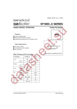 ST180C08C0 datasheet  